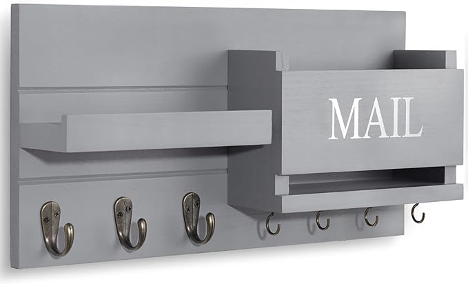 Lwenki Mail Organizer for Wall Mount – Key Holder - Image 2