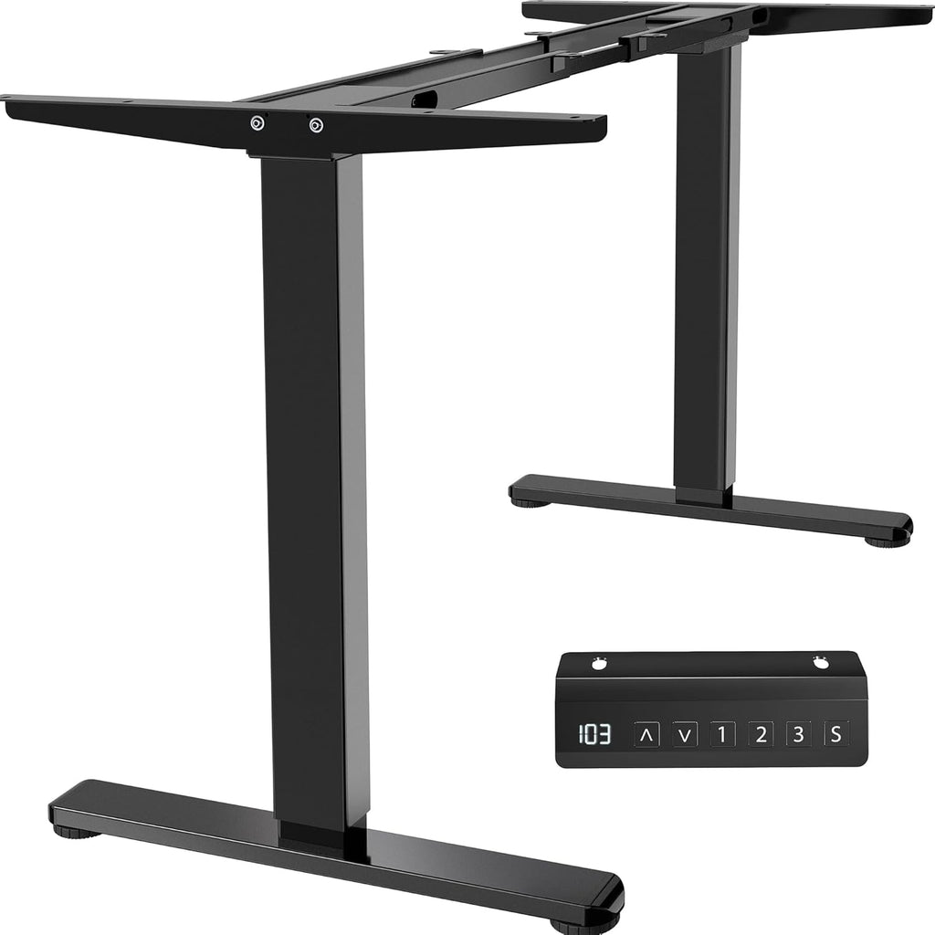 VIVO Heavy Duty Dual Motor Electric Sit Stand Desk Frame, 220 lbs Capacity up