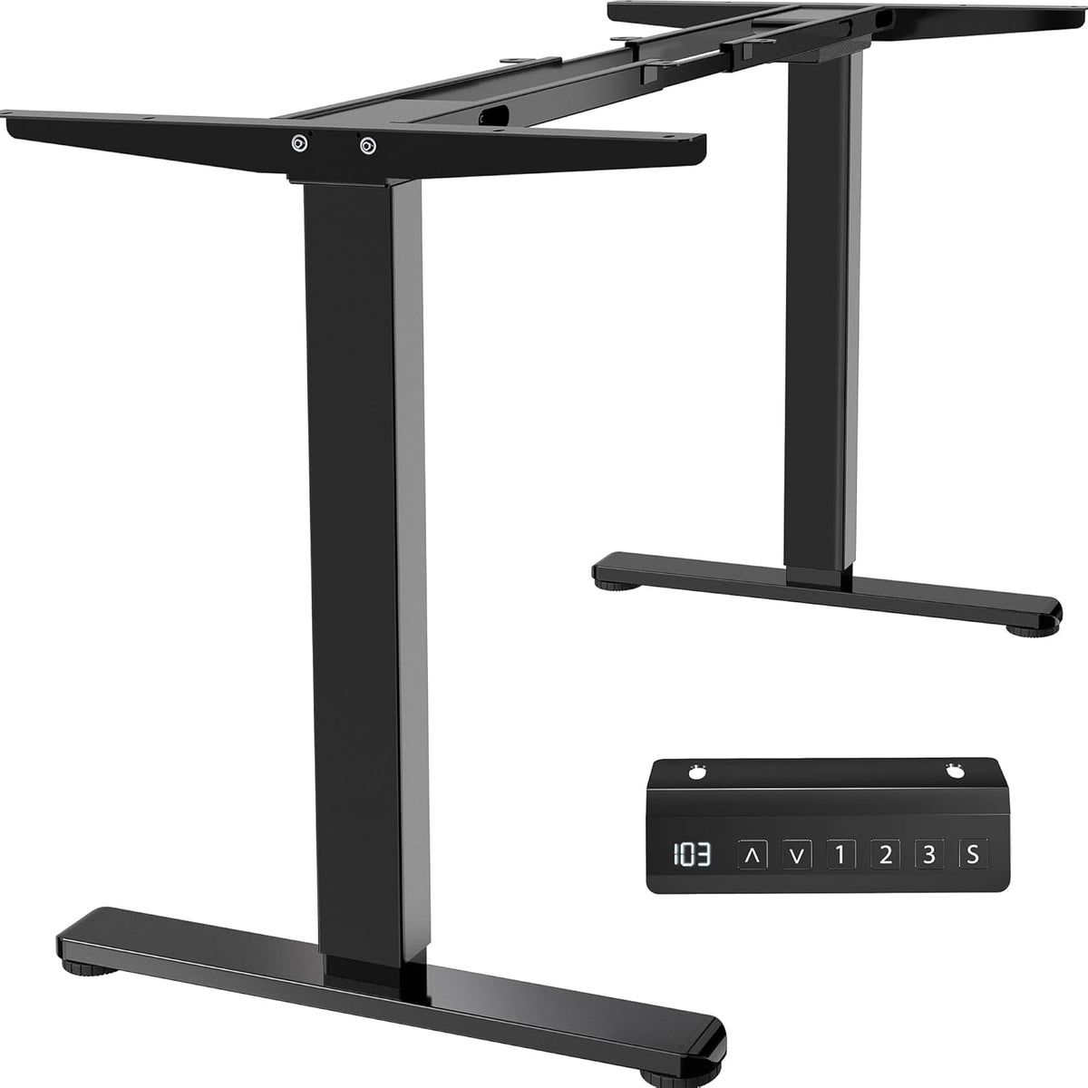 VIVO Heavy Duty Dual Motor Electric Sit Stand Desk Frame, 220 lbs Capacity up