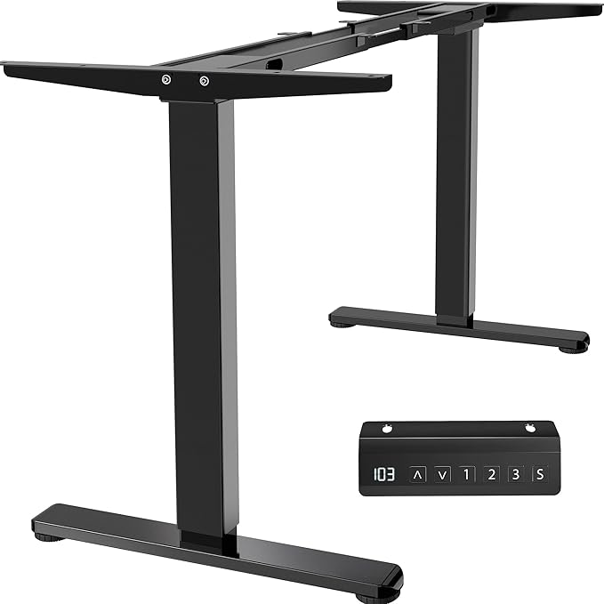 VIVO Heavy Duty Dual Motor Electric Sit Stand Desk Frame, 220 lbs Capacity up by VIVO