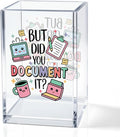 QYUVK But Did You Document It Acrylic Cosmetic Pencil Holder Cup, Pen Holder by QYUVK