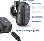 Presentation Clicker PowerPoint Wireless Presenter Remote: Laser Pointer Finger - Image 5