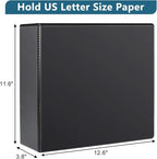 CIXILDTS 3" 3 Ring Binder, Standard 3-Inch Slant-D Ring Binder Fit Letter Size - Image 2