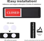 Open Closed Door Sign, Sliding Reversible Door Indicator Sign - Image 3