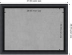 Amanti Art Black Framed Magnetic Board 23x31 Medium Vision Board - Image 3