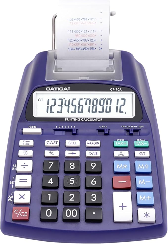 CATIGA New & Upgraded 2025 Printing Calculator Adding Machine 10 Key, Desktop by CATIGA