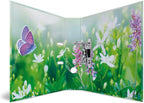 Herma Folder A4 Green Meadow Set, 10 Pieces, 7 cm Wide, Children's Ring Binder with Plant Motif, Colourful Lever Arch File with Inner Print for Boys and Girls