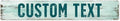 Custom Sign, Custom Street Sign, 11 Font Colors, 13 Font Styles, 4 Hole Options by MySignCenter