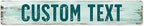 Custom Sign, Custom Street Sign, 11 Font Colors, 13 Font Styles, 4 Hole Options by MySignCenter