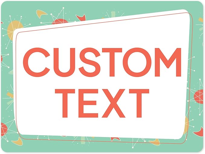 Custom Sign, Custom Street Sign, 11 Font Colors, 13 Font Styles, 4 Hole Options by MySignCenter
