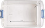 HOMZ 2-Pack Latching Lid, Large Clear Plastic Storage Bins - Image 9
