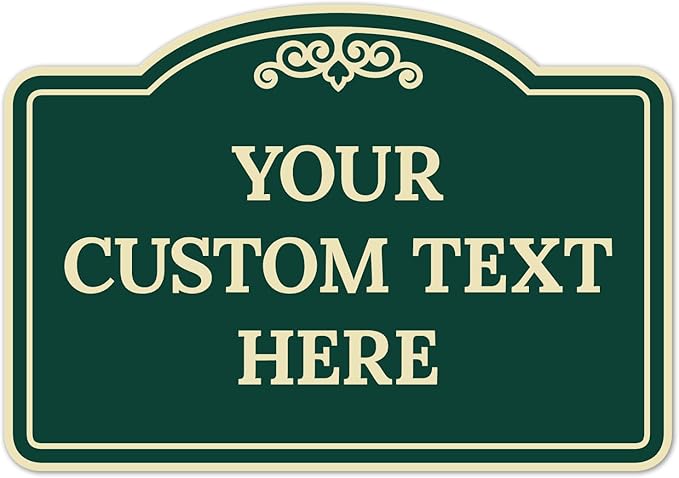 Custom Decorative Sign, Personalized Metal Sign by SigoSigns