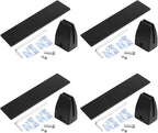 MOUNTAIN_ARK 4 Pack Black Office Desk Partition Clamp, T Shaped Sneeze Guard - Image 5