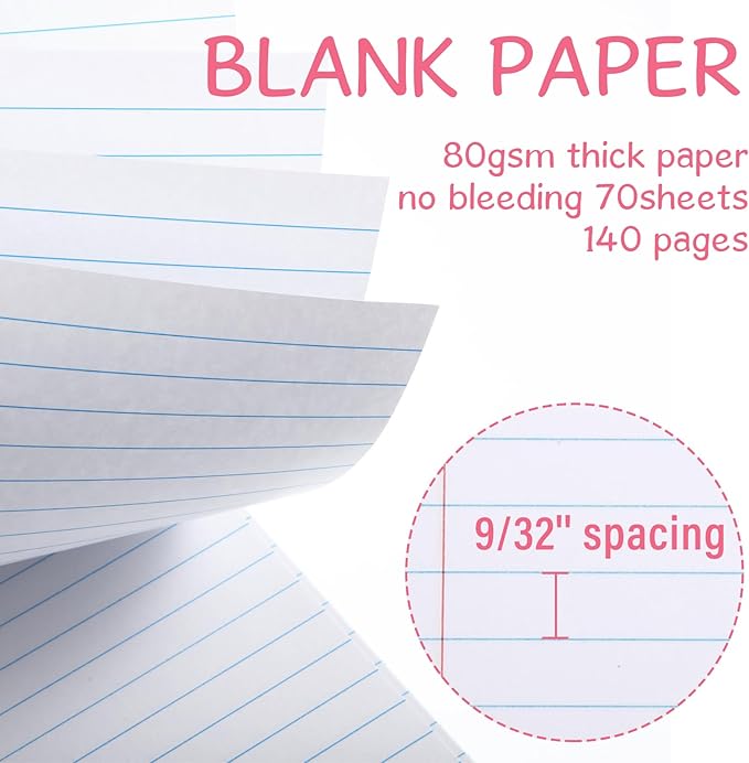Maitys 6 Pcs Legal Pad Steno Spiral Notebook 8.5" x 11" Top Bound Spiral Pads - Image 5