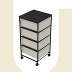 CASUNER Small Cabinet with Drawers Rolling 4 Drawer Mobile File Cabinet by CASUNER