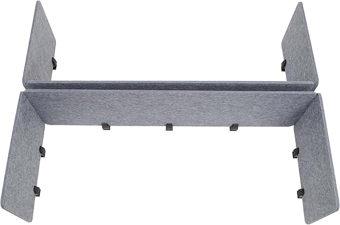 ReFocus Raw Clamp-On Acoustic Desk Divider Mounted Privacy Panel Set – Reduce - Image 6