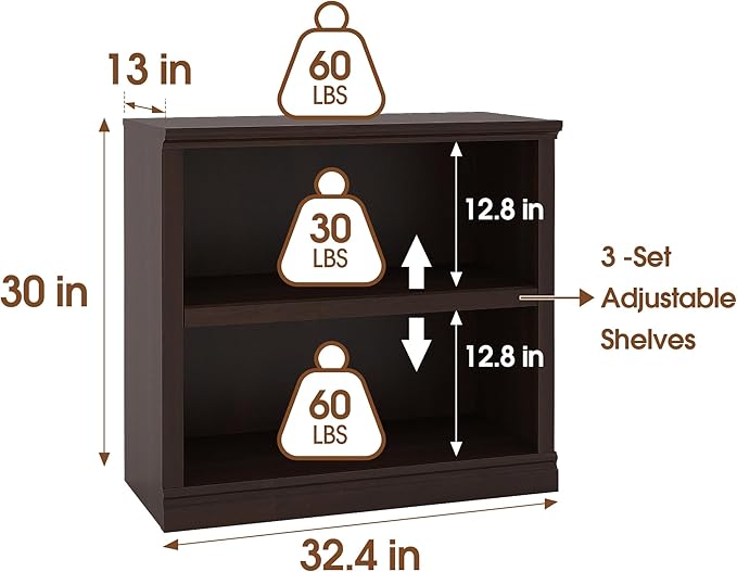 Bevfint Bookcase, Open Storage Book Cases/Shelves, Floor Standing Indoor - Image 2