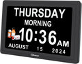 soobest dementia clocks for seniors, 7” digital date, main product view