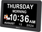 soobest dementia clocks for seniors, 7” digital date, main product view