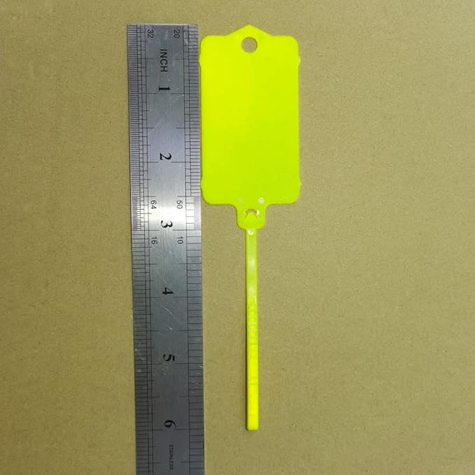 100pcs Reusable Blank Plastic Tags Ties Key Tags 1.45"*2.48" Serrated Tension - Image 6