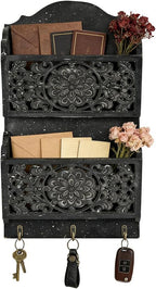 Chadechimo Rustic Key and Mail Holder by Unknown