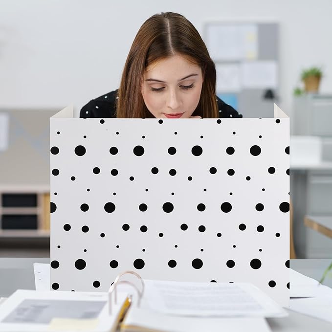 Crtiin 24 Pcs Privacy Folders for Students Desk Dividers Standard School - Image 7