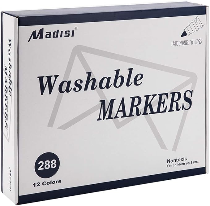 Madisi Washable Markers, Super Tips Markers, Classroom Bulk Pack - Image 7