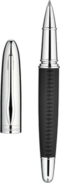 BEILUNER 318 Luxury Leather Pen, Hand-Stitched Premium Leather, Chrome-Plated by BEILUNER
