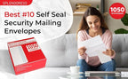 #10 Envelopes Letter Size Self Seal | 1, 050 Business Mailing Security Peel and - Image 2