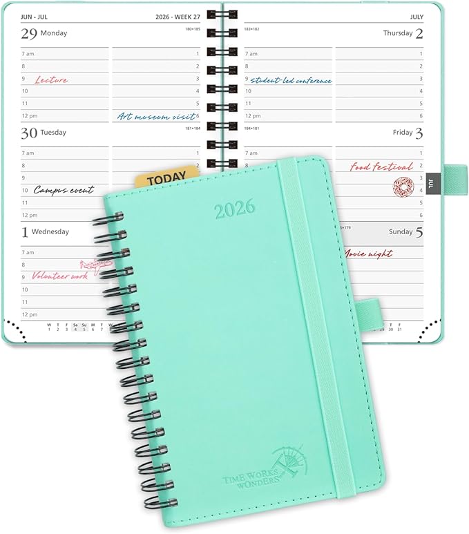 POPRUN Pocket 2026 Planner Weekly and Monthly by POPRUN