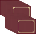 HAUTOCO 30 Packs Certificate Holders, Burgundy Diploma Holders, Document Award by HAUTOCO