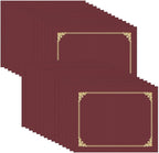 HAUTOCO 30 Packs Certificate Holders, Burgundy Diploma Holders, Document Award by HAUTOCO