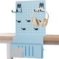 Henitol Desk Side Storage with Clamp-On Desk Pegboard, Steel Privacy Panel by Henitol