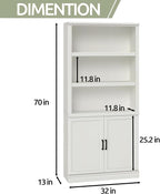 blini 5 Shelf Tall Bookcase - Image 2
