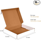 JOWLOT 13x10x2 inch Small Shipping Boxes Set of 25 - Image 4