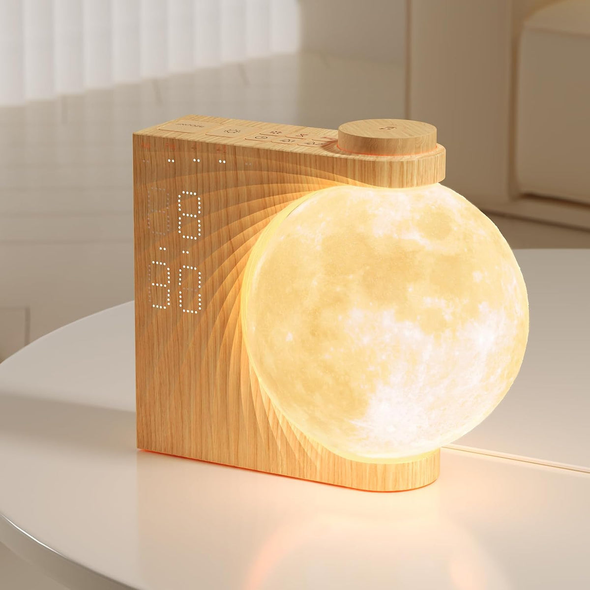 reteyung sunrise alarm clocks sound machine moon lamp, main product view