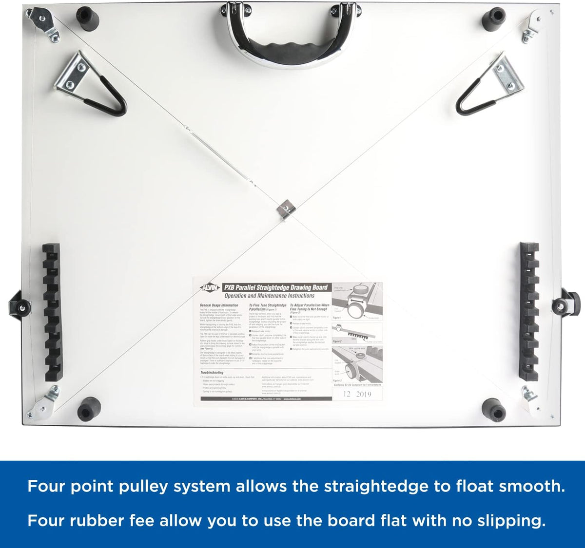 alvin portable drafting board size 30" x 42" shown in use