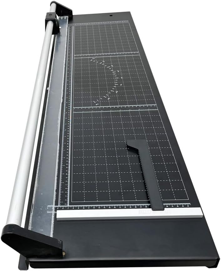 INTBUYING 36 Inch Commercial Manual Precision Rotary Paper Trimmer with an An...