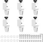 PATIKIL 6 Pcs 1/8" to 1/2" Adjustable Desk Divider Partition Clips, Aluminum by PATIKIL