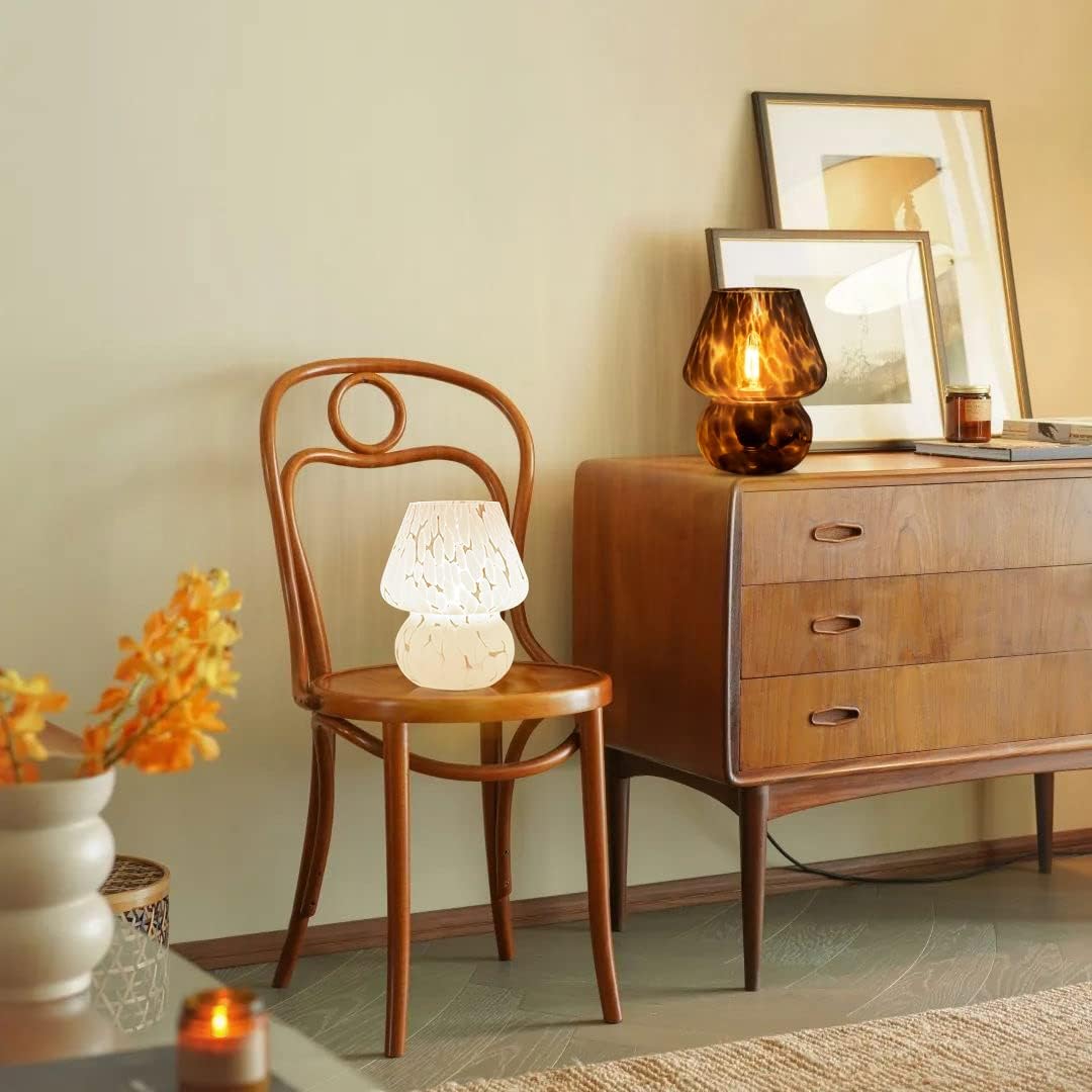 onewish mushroom lamp small vintage table lamp for, package contents