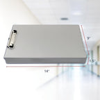 Saunders Metal Clipboard with Storage, Letter Size Paper Organizer, Slim Steel - Image 2