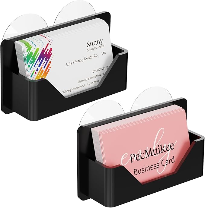 PecMuikee Window Mount Business Card Holder by PecMuikee