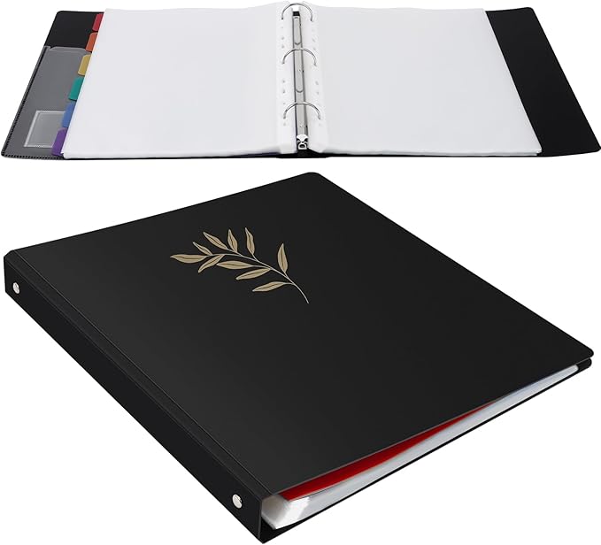 Uquelic 50-Pocket Binder with Plastic Sleeves - Image 8