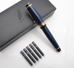 xixixiaozhu Metal Big Fountain Pen Set Medium Nib 0.7mm, Includes Ink Refill - Image 3