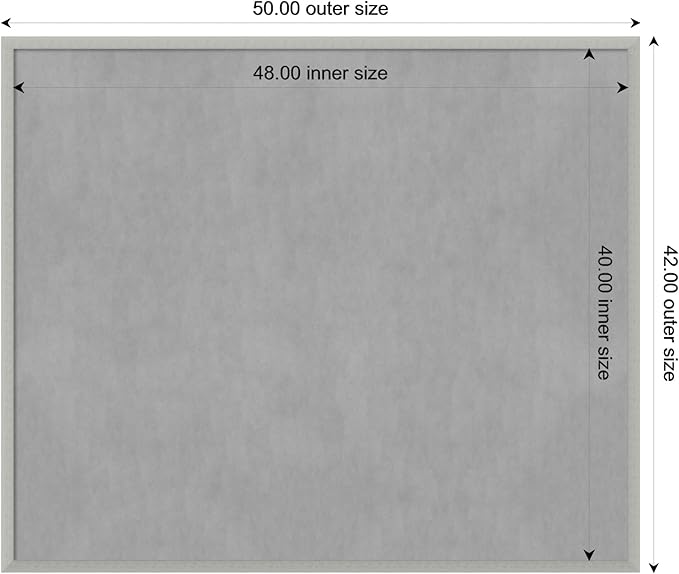 Amanti Art Silver Framed Magnetic Board 42x50 Oversize Vision Board - Image 4