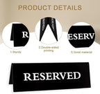 6 Pieces Plastic Reserved Table Sign - Image 3