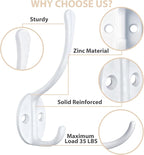 Homanu 10 Pack Coat Hooks Wall Mounted - Image 4
