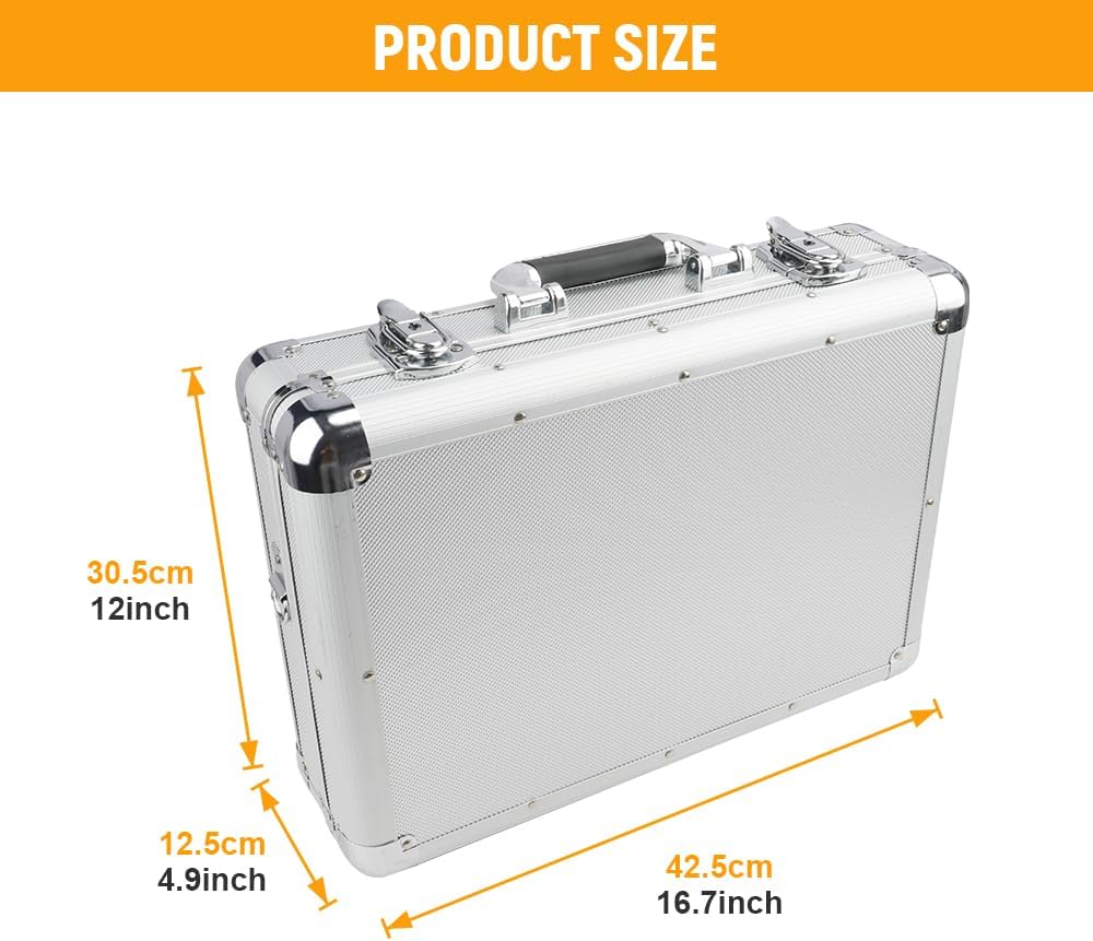 hoteche aluminum tool box for truck and trailer shown in use