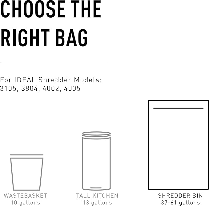 IDEAL Maintenance Bundle: AC0901H Gusseted Shredder Bags 40x14x48 Case 80 - Image 3