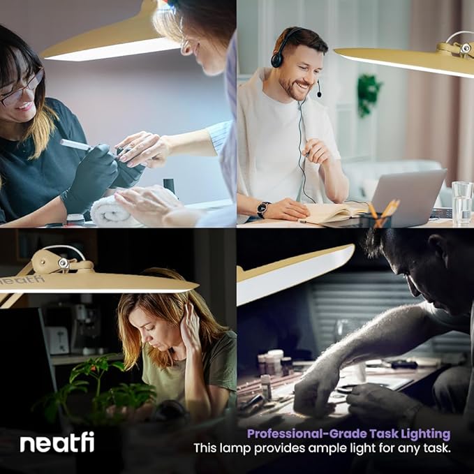 Neatfi XL 2, 200 Lumens LED Task Lamp, 4 Level Brightness, 3 Light Modes - Image 8